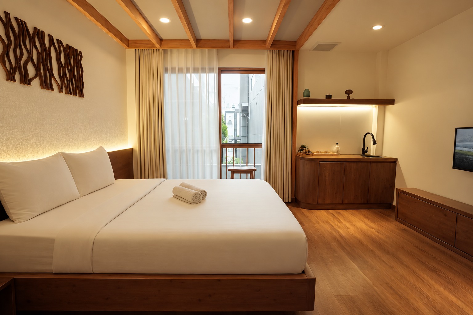 balcony-07-king-bed Havira Ham Nghi EN202 - Balcony studio